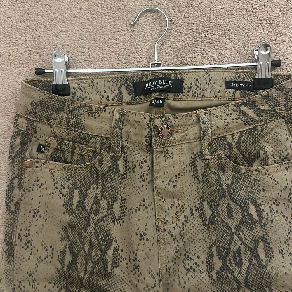 Judy Blue Python print jeans skinny fit